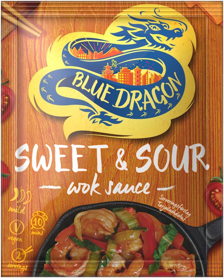 Blue Dragon Sweet & Sour Wok Sauce kastike 120g