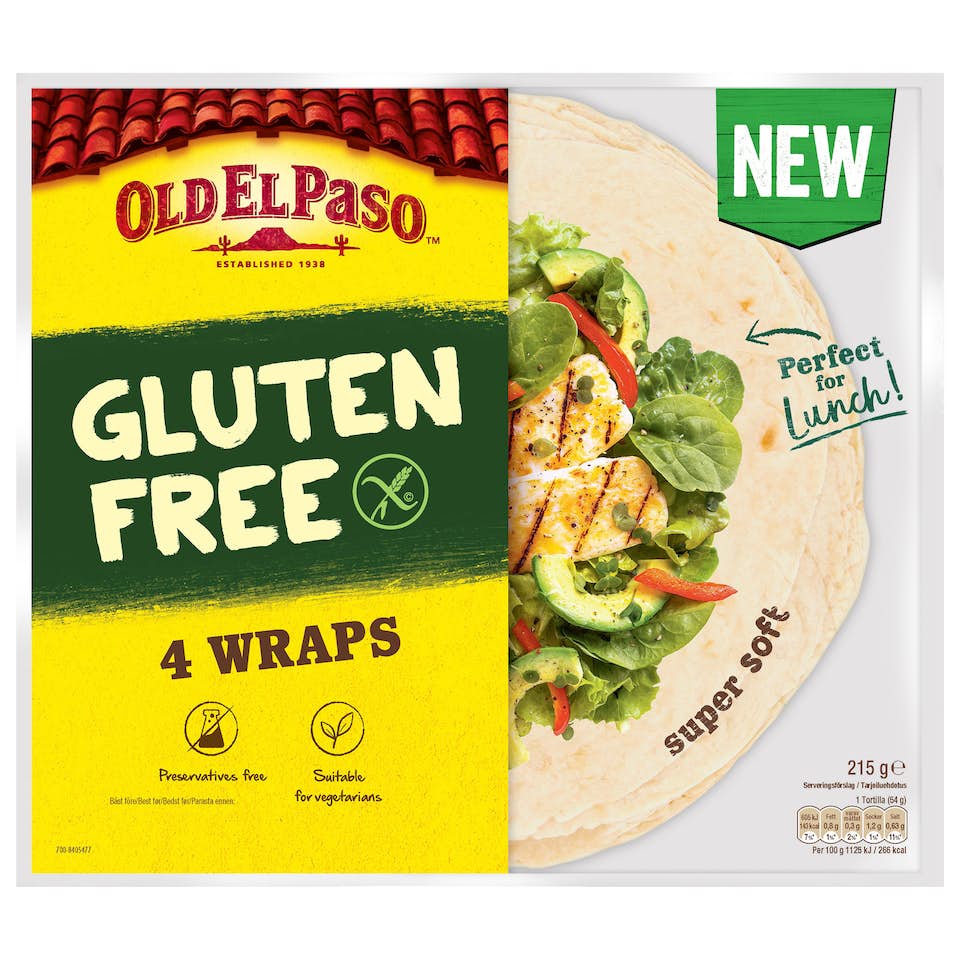 Old El Paso Tortilla XL gluteeniton 215g