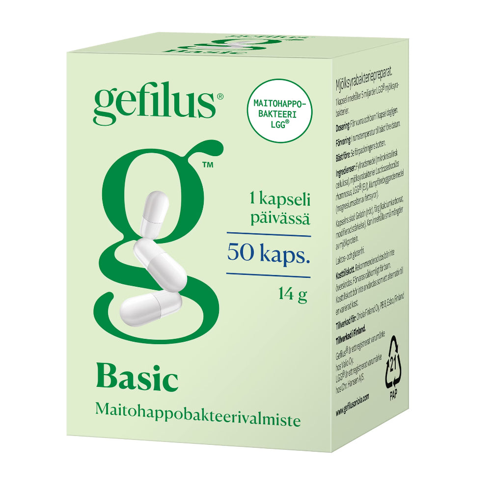 Gefilus Basic Maitohappobakteerivalmiste 50 tabl