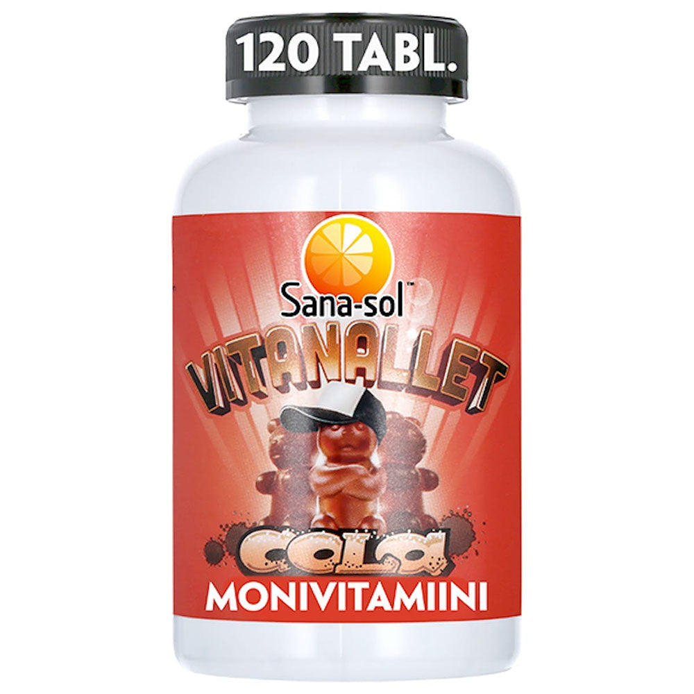 Sana-sol Vitanallet Cola Monivitamiini 120kpl