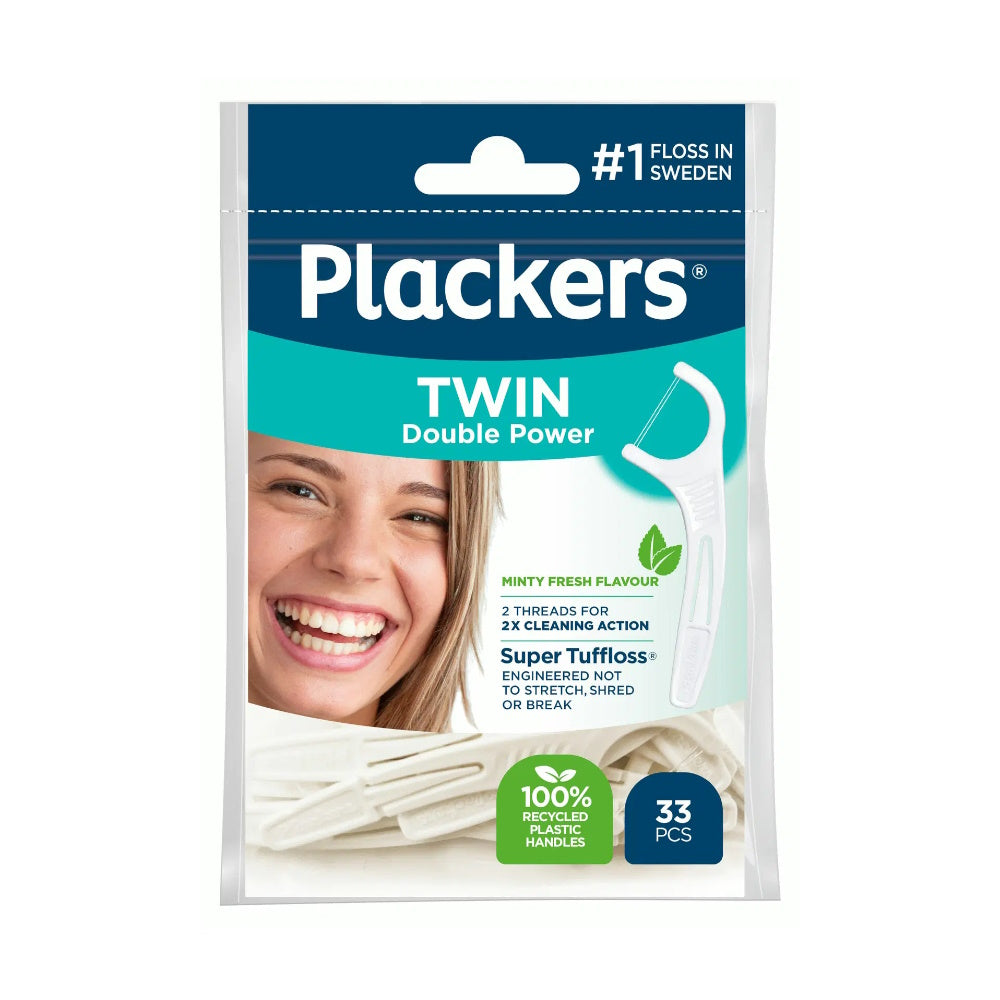 Plackers Twin Hammaslankain 33kpl