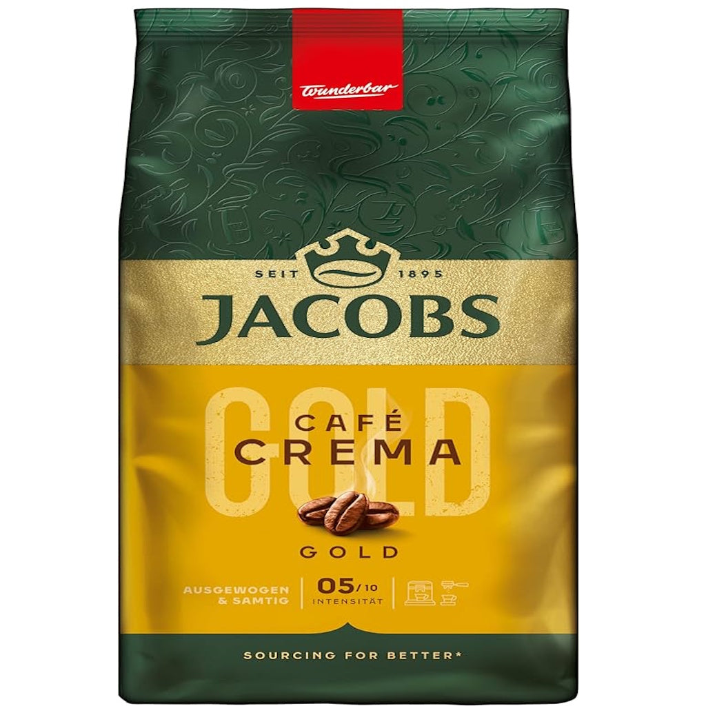 Jacobs Cafe Crema Gold kahvipapu 1kg