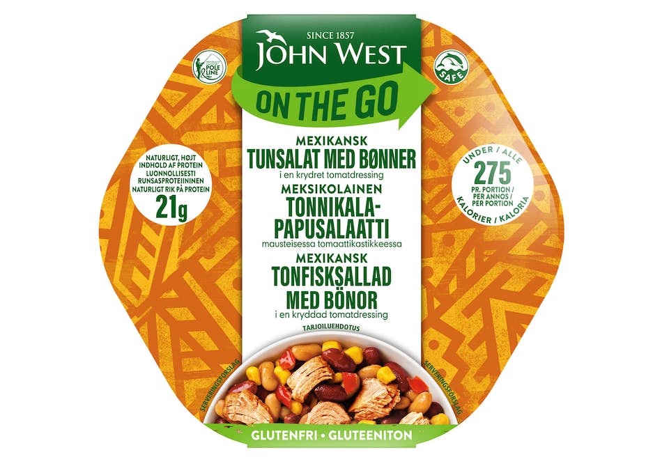 John West On The Go Meksikolainen Tonnikala-Papusalaatti 220g