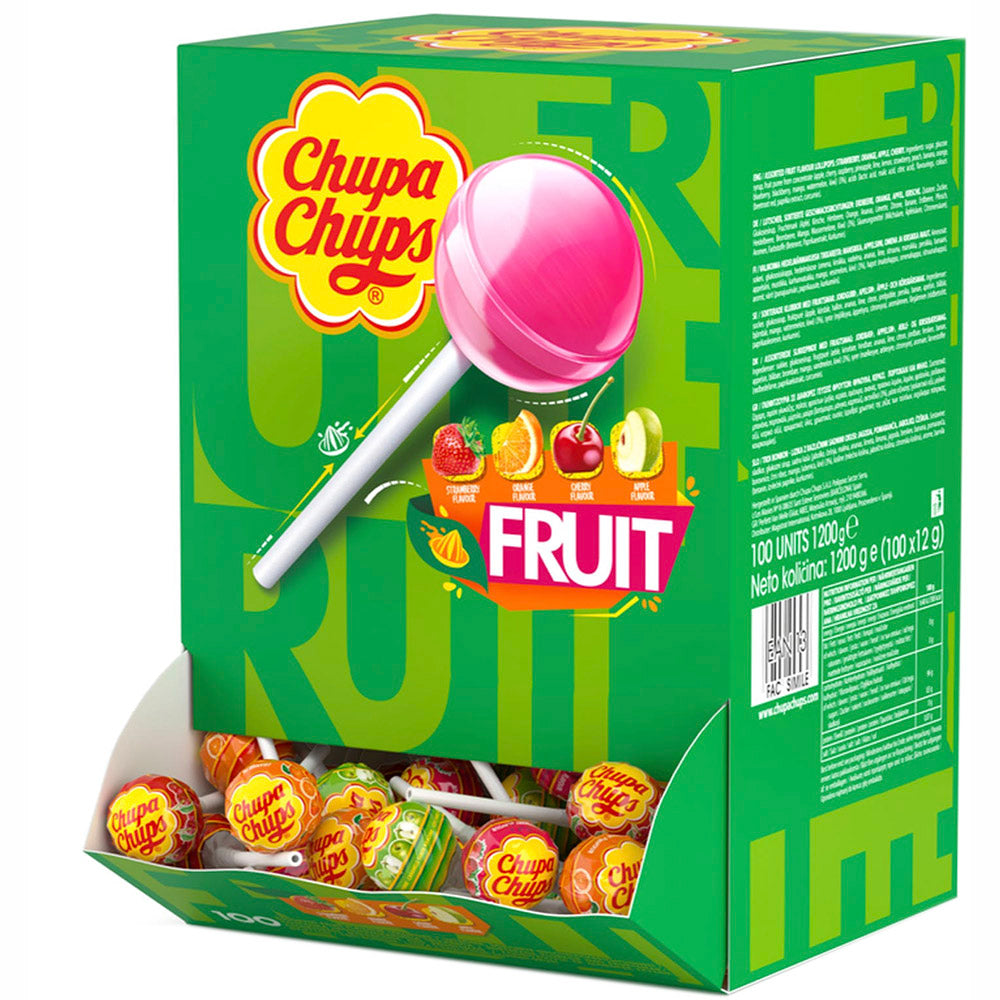 Chupa Chups Fruit tikkarit 100 kpl