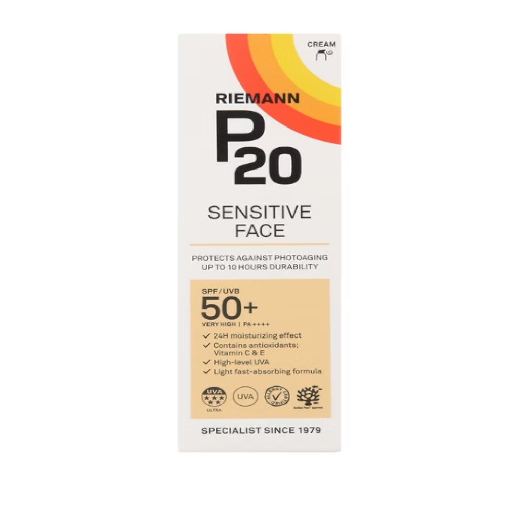 P20 Aurinkovoide kasvoille SK50+ Sensitive 50g