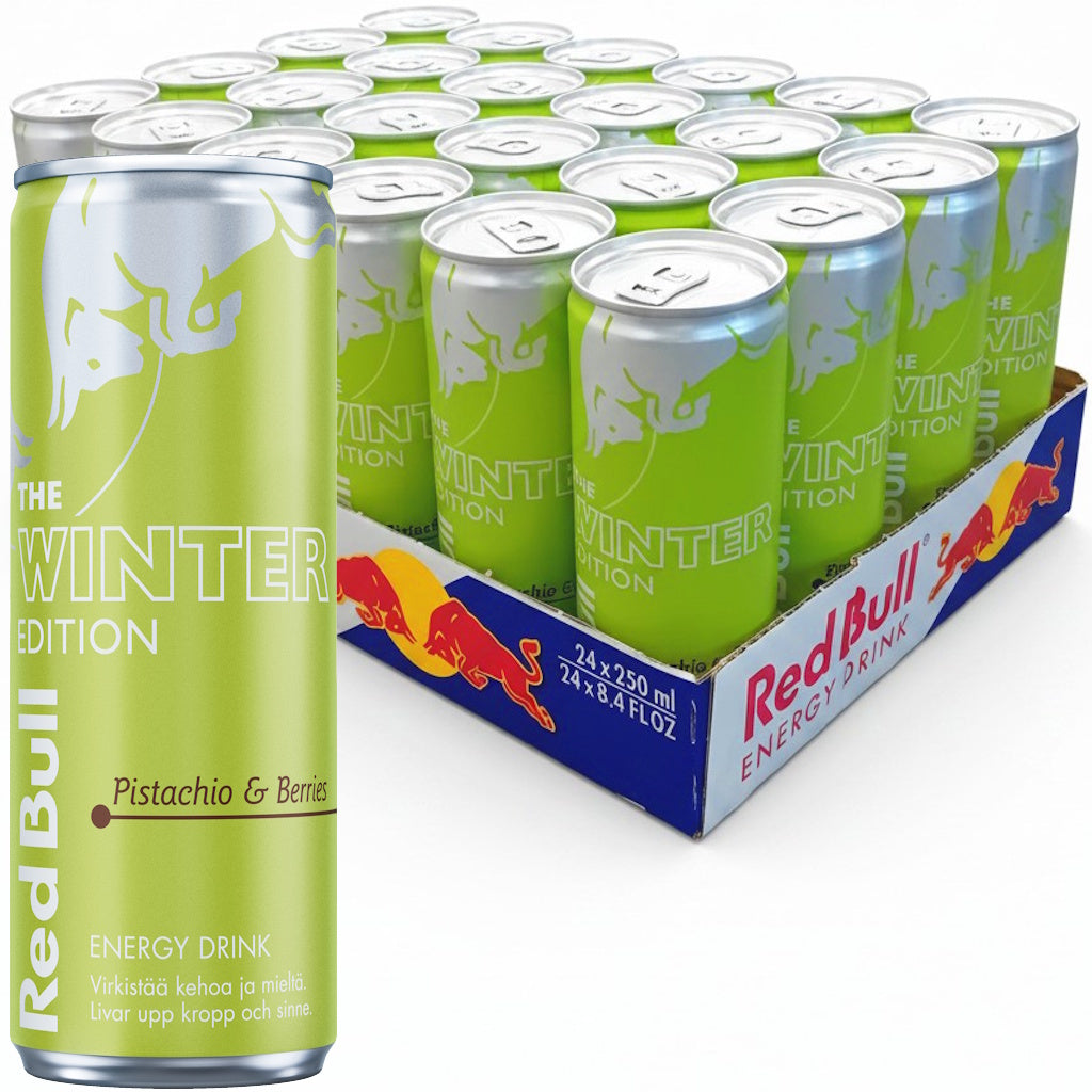 Red Bull Winter Edition Pistachio-Berries energiajuoma 250ml x 24kpl
