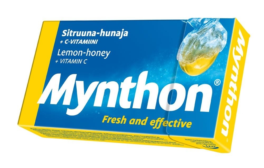 Mynthon Sitruuna-Hunaja kurkkupastilli 34g x 24 askia