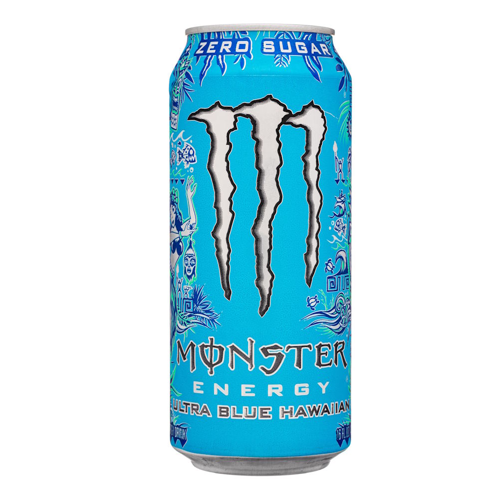 Monster Energy Ultra Blue Hawaiian Zero Sugar USA energiajuoma 473ml