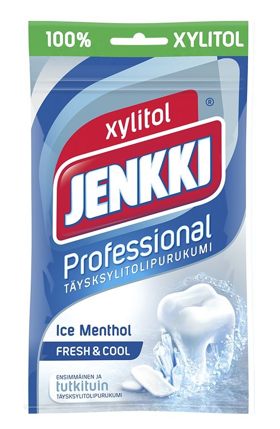 Jenkki Professional Ice Menthol täysksylitolipurukumi 90g
