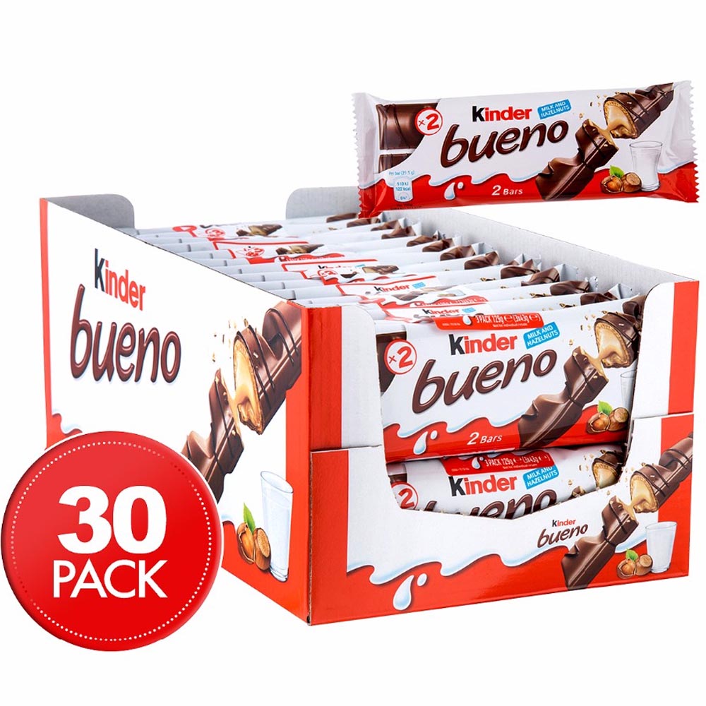 Kinder Bueno suklaapatukka 43g x 30kpl (1,29kg)