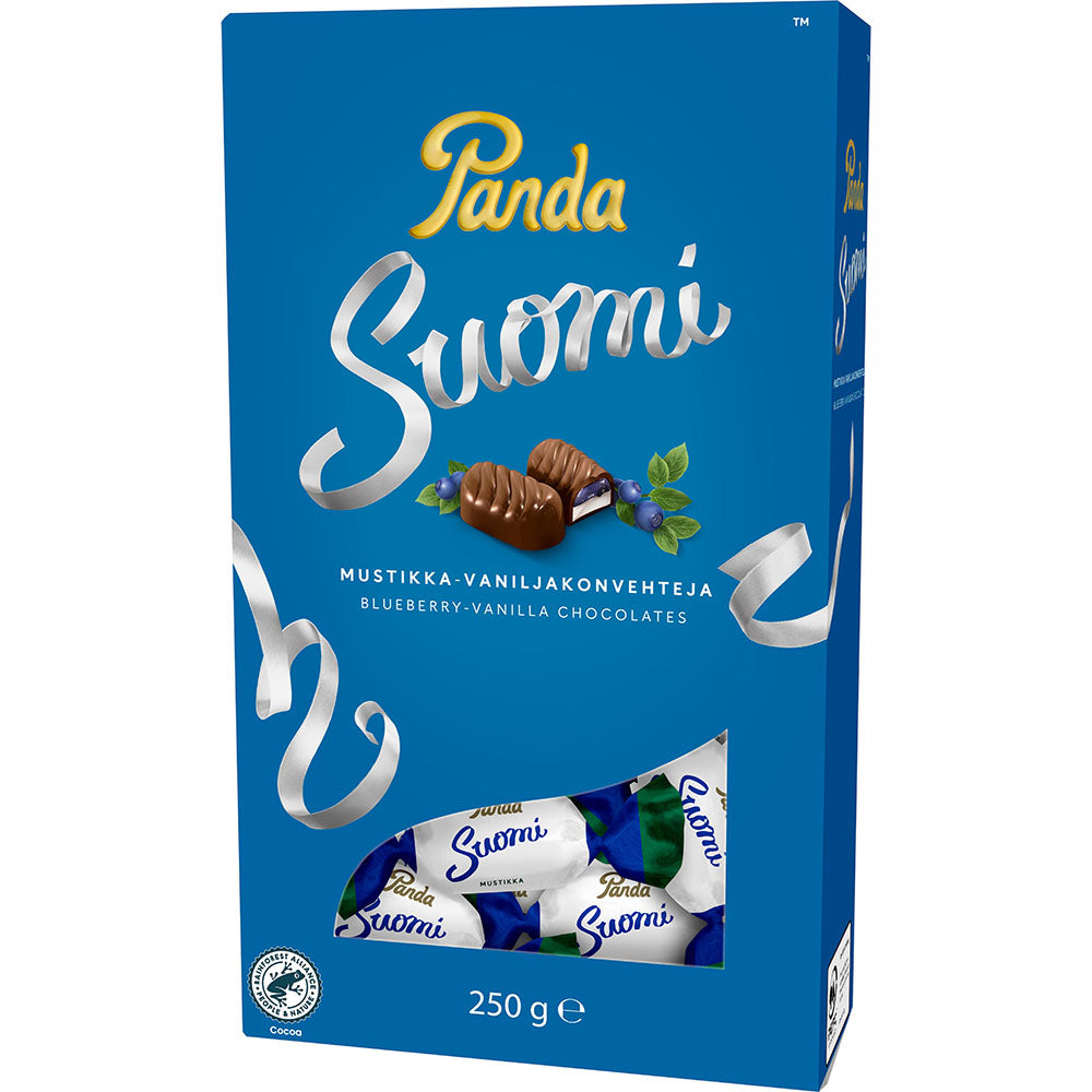 Panda Suomi Mustikka-Vaniljakonvehteja 250g
