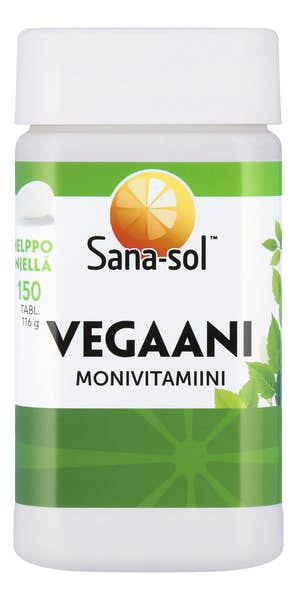 Sana-sol Vegaani monivitamiini 150 tabl.