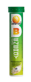 Sana-sol Vahva B-Energy 15 poretablettia