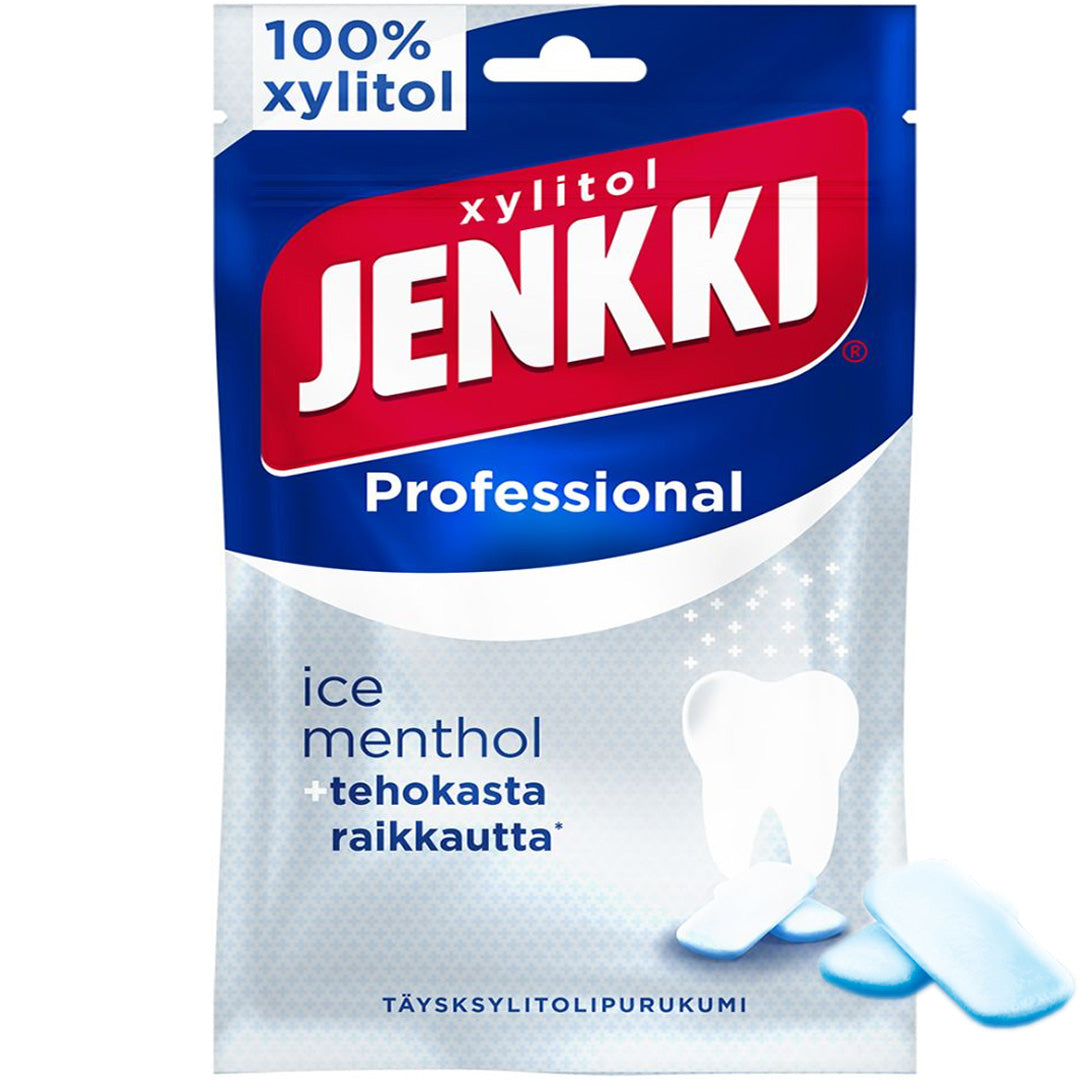 Jenkki Professional Ice Menthol täysksylitolipurukumi 90g
