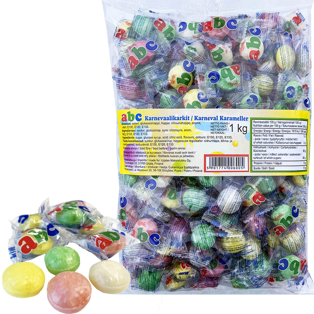 ABC Karnevaalikarkit 1kg