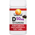 Sana-sol D50 D-vitamiini purutabletti 120 tabl.