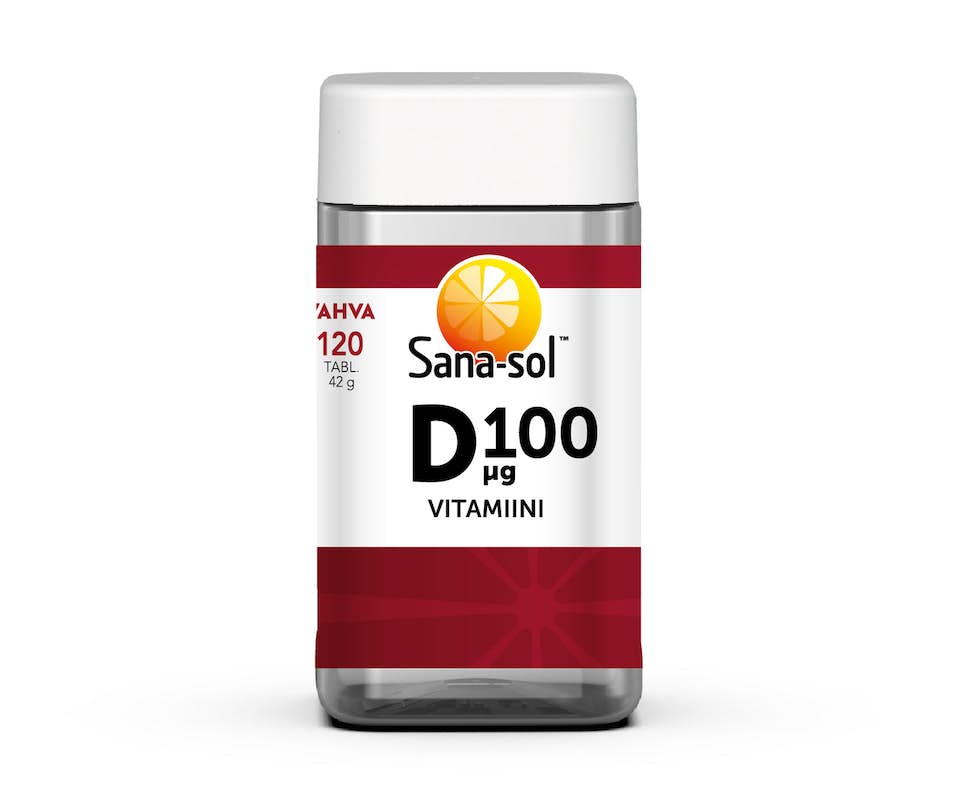 Sana-sol D100 D-vitamiini 120 tabl.