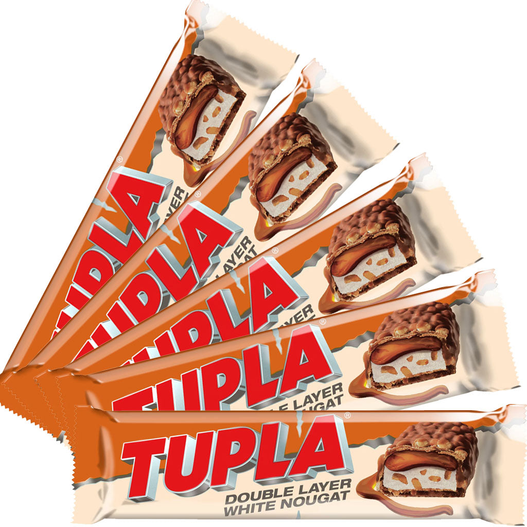 Cloetta Tupla Double Layer White Nougat suklaapatukka 48g x 5kpl