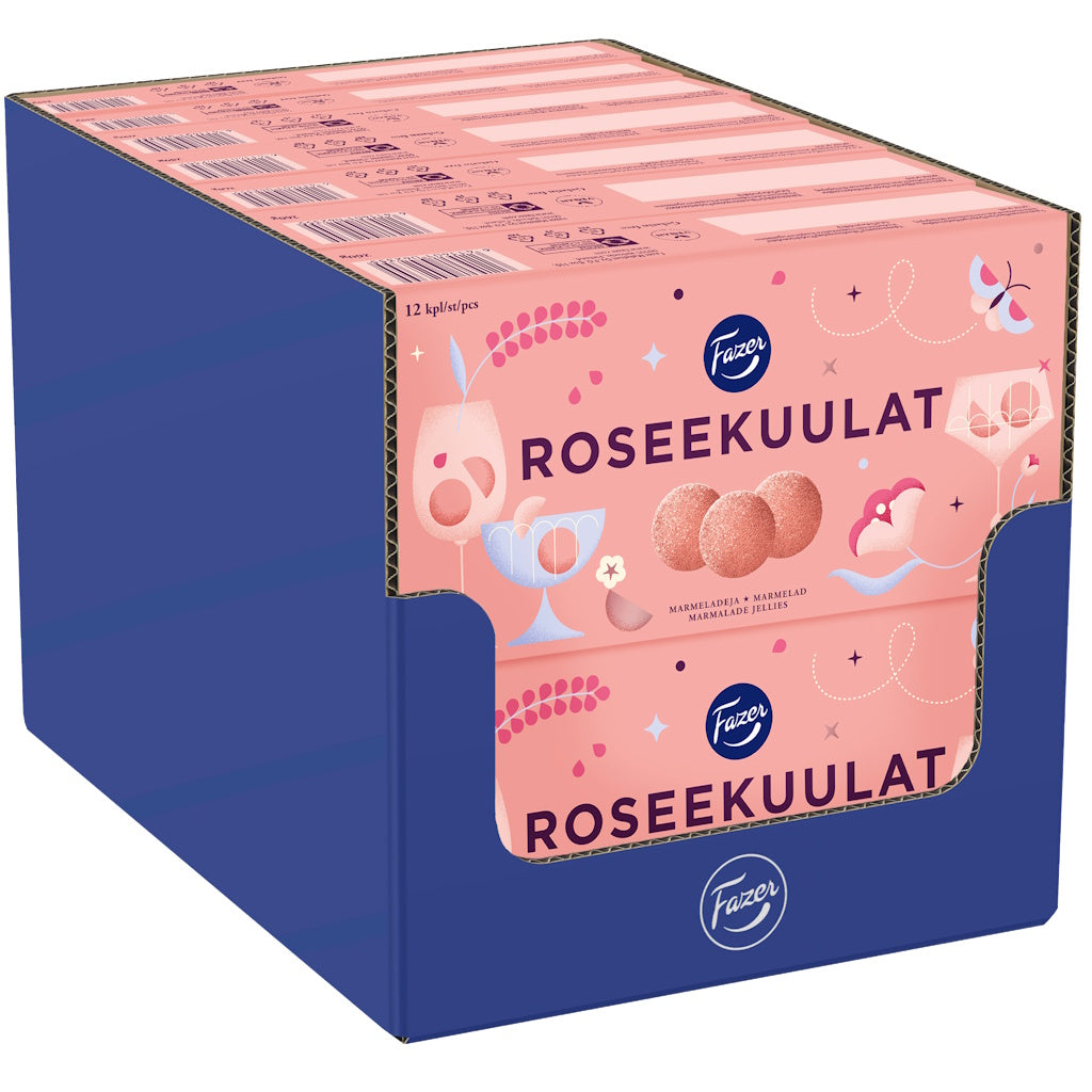 Fazer Roseekuulat makeisrasia 260g x 14kpl