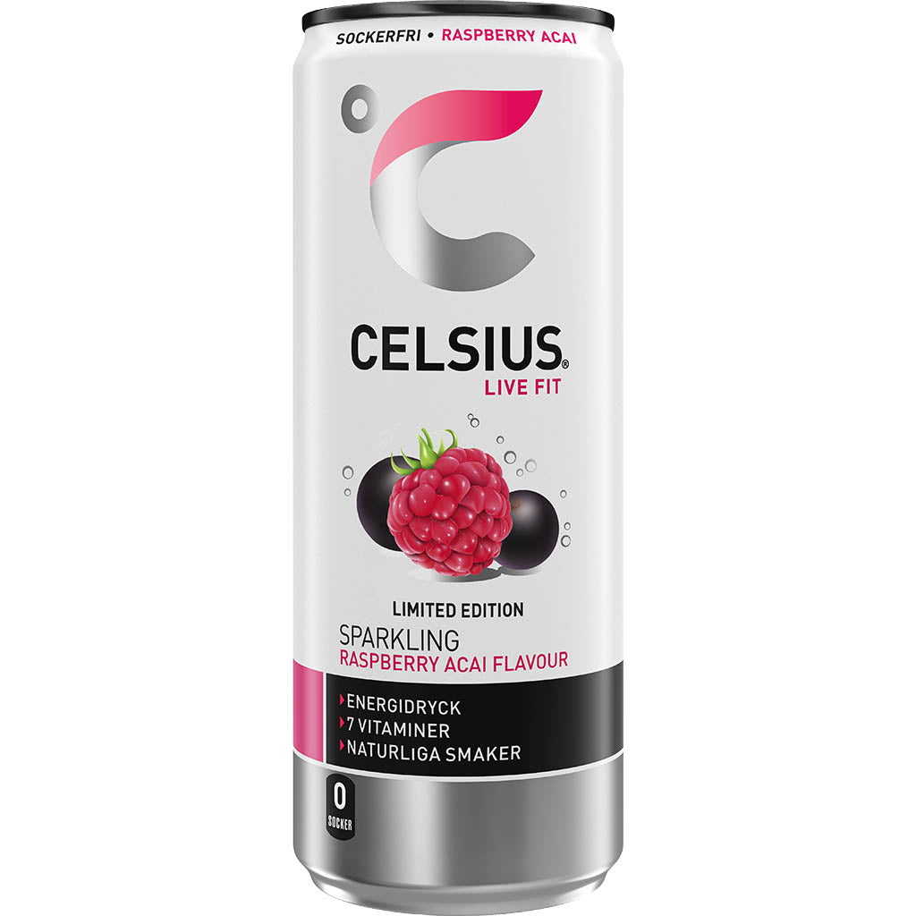 Celsius Raspberry Acai energiajuoma 250ml