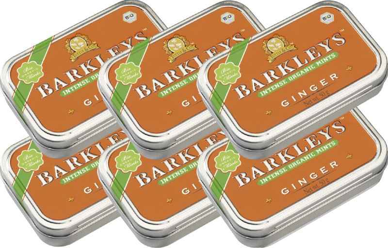 Barkleys ginger 50g x 6kpl