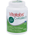 Vitatabs C + Kalkki D kalsium-magnesium-C-, D- ja K2-vitamiinitabletti 200 tabl