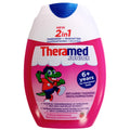 Theramed 2in1 Junior Hammastahna ja Suuvesi 6v+ mansikka 75ml