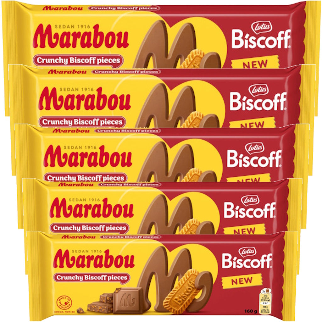Marabou Biscoff suklaalevy 160g x 5kpl