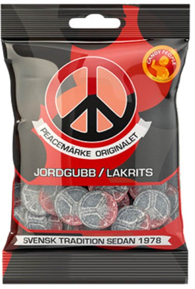 Peacelätkä Mansikkalakritsi 80g