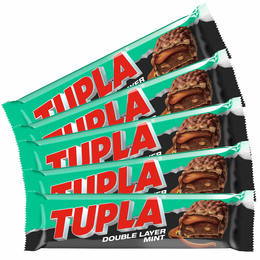 Cloetta Tupla Double Layer Mint suklaapatukka 48g x 5-pack