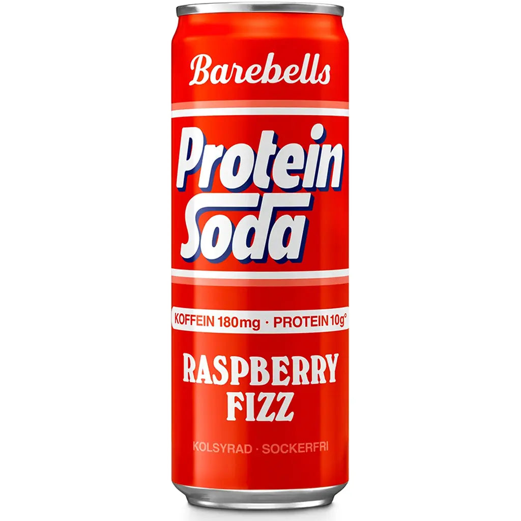 Barebells Protein Soda Raspberry Fizz energiajuoma 355ml