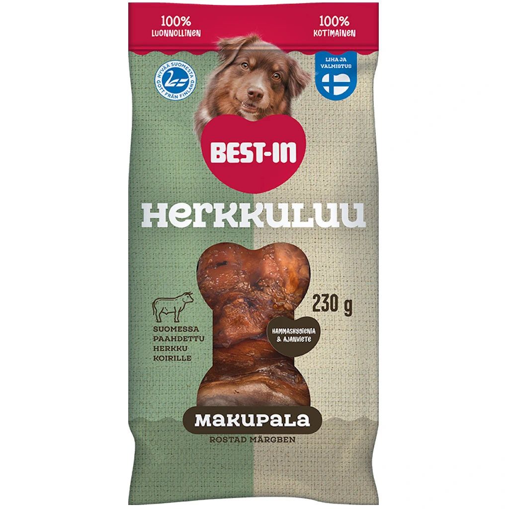 Best-In Naudan herkkuluu koiralle (1kpl) 230g
