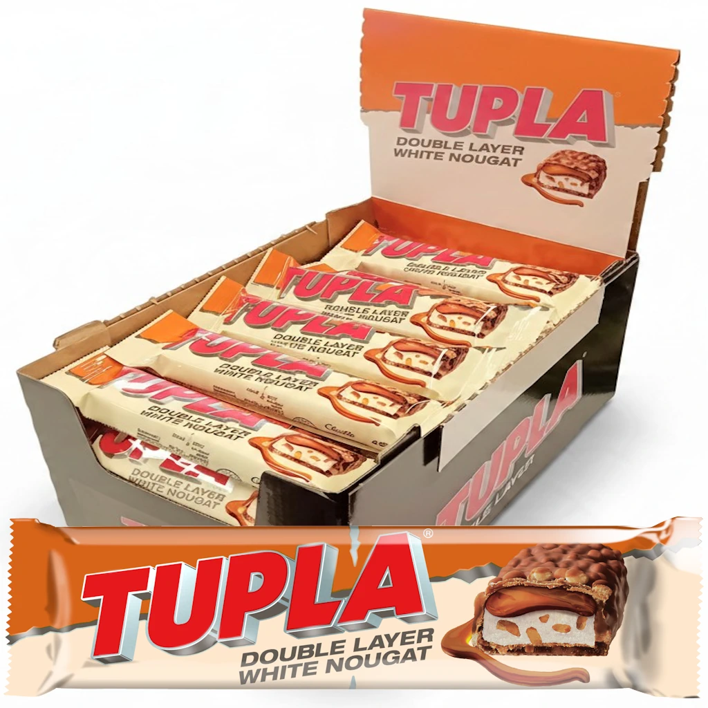 Cloetta Tupla Double Layer White Nougat suklaapatukka 48g x 42kpl