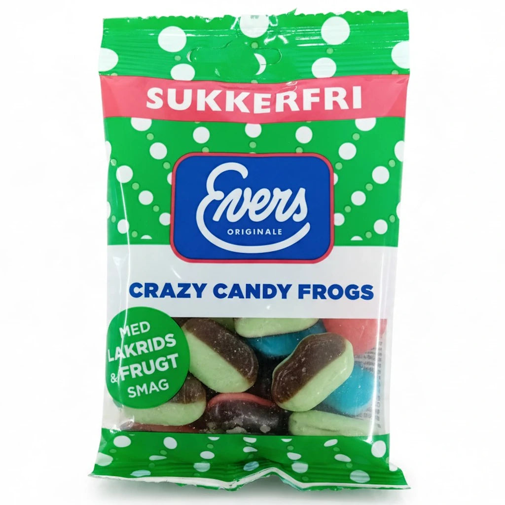 Evers Sokeriton hedelmä-salmiakkisammakot 70g