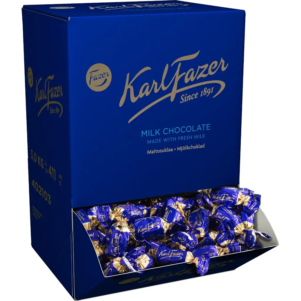 Fazer Sininen suklaakonvehti 3kg (n. 400 kpl)