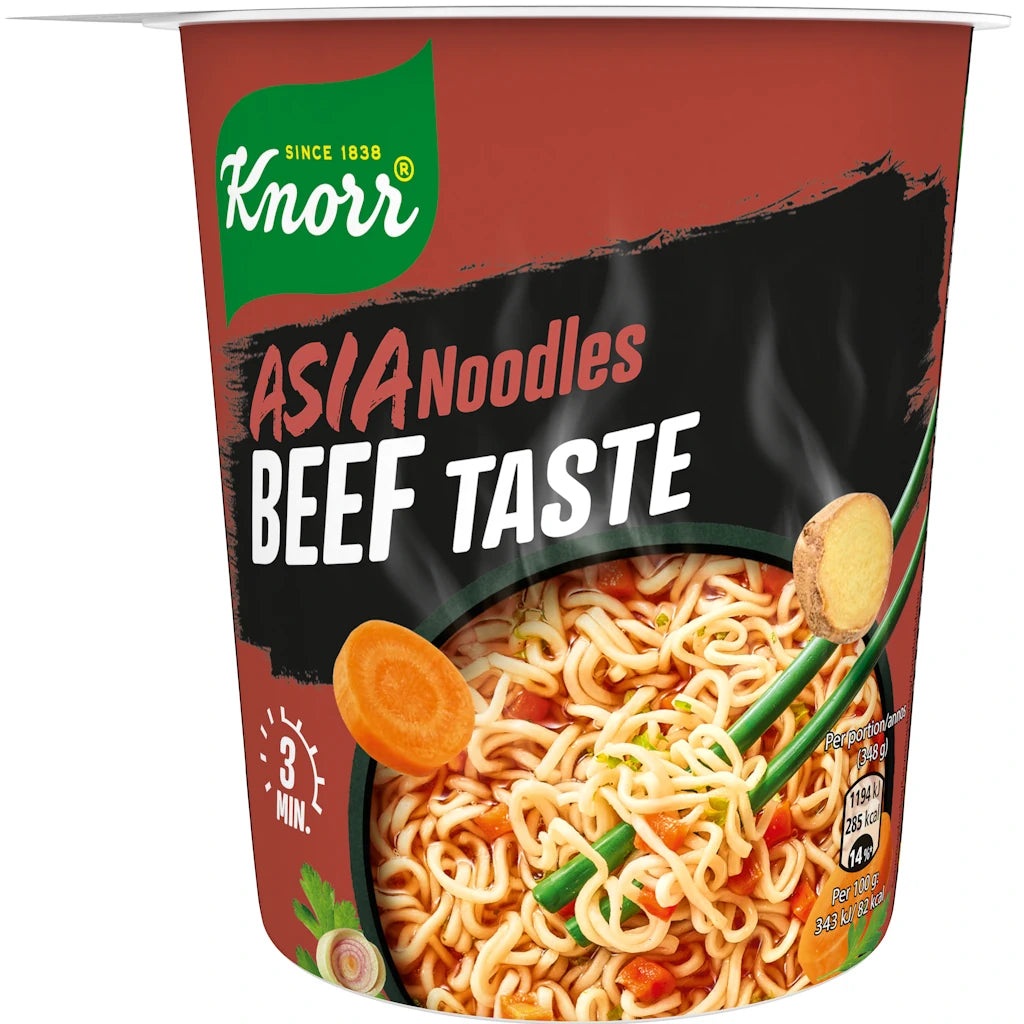 Knorr Asia Noodles Beef Taste kuppinuudeli 64g