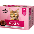 PrimaCat Nautaa kastikkeessa kissoille 85g x 12kpl