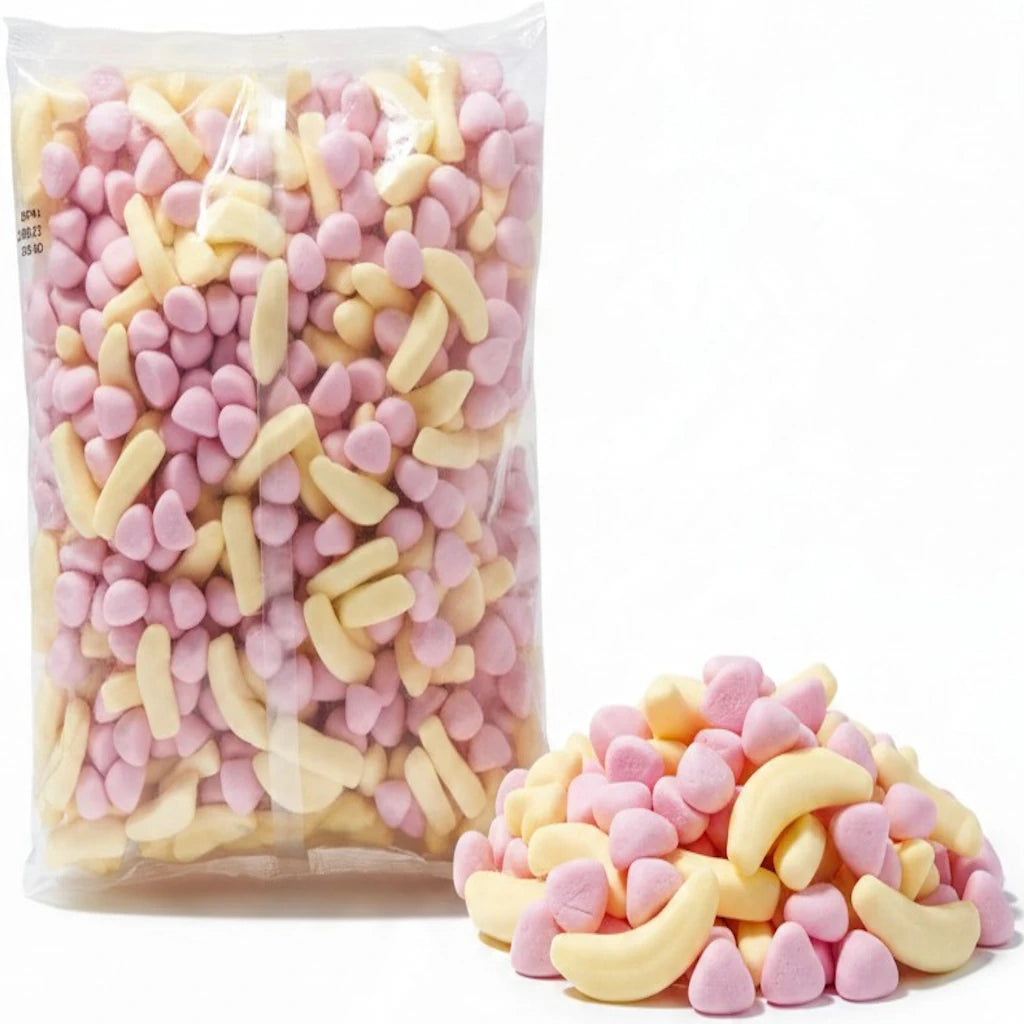 Strawberry Banana vaahtoisat karkit 2kg