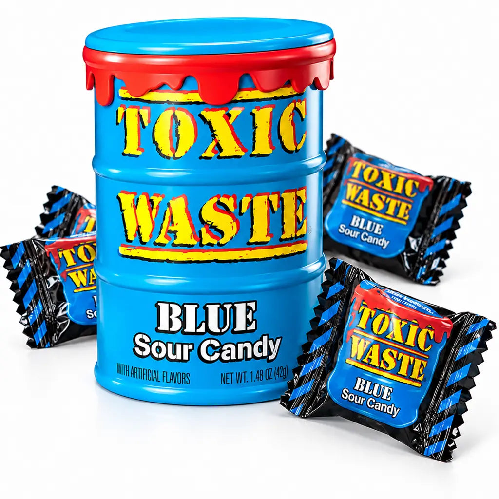 Toxic Waste Blue kirpeät karkit 42g