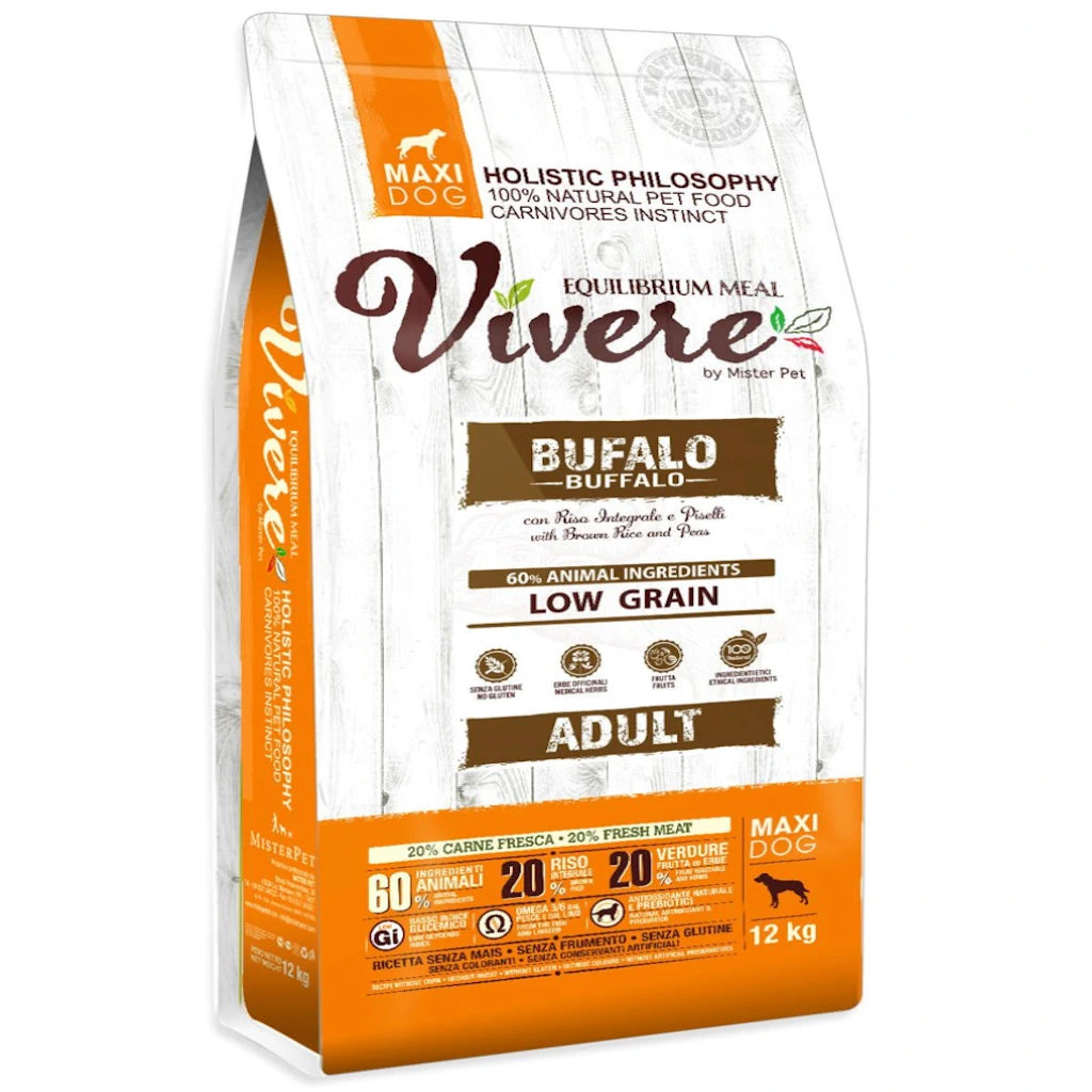 Vivere Maxi Buffalo koiran kuivaruoka 12kg