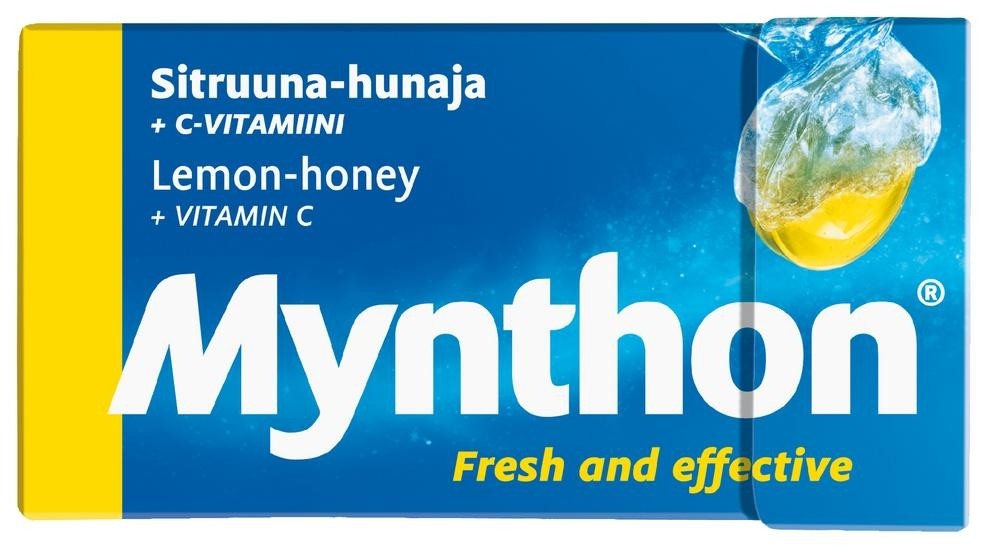 Mynthon Sitruuna-Hunaja kurkkupastilli 34g x 24 askia