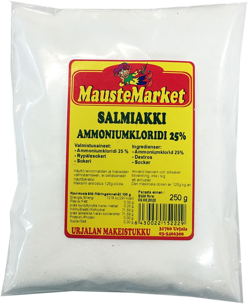 Salmiakki Ammoniumkloridi 250g