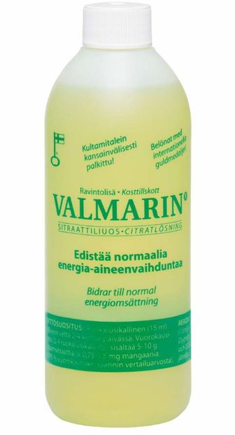 Valmarin sitraattiliuos 250ml