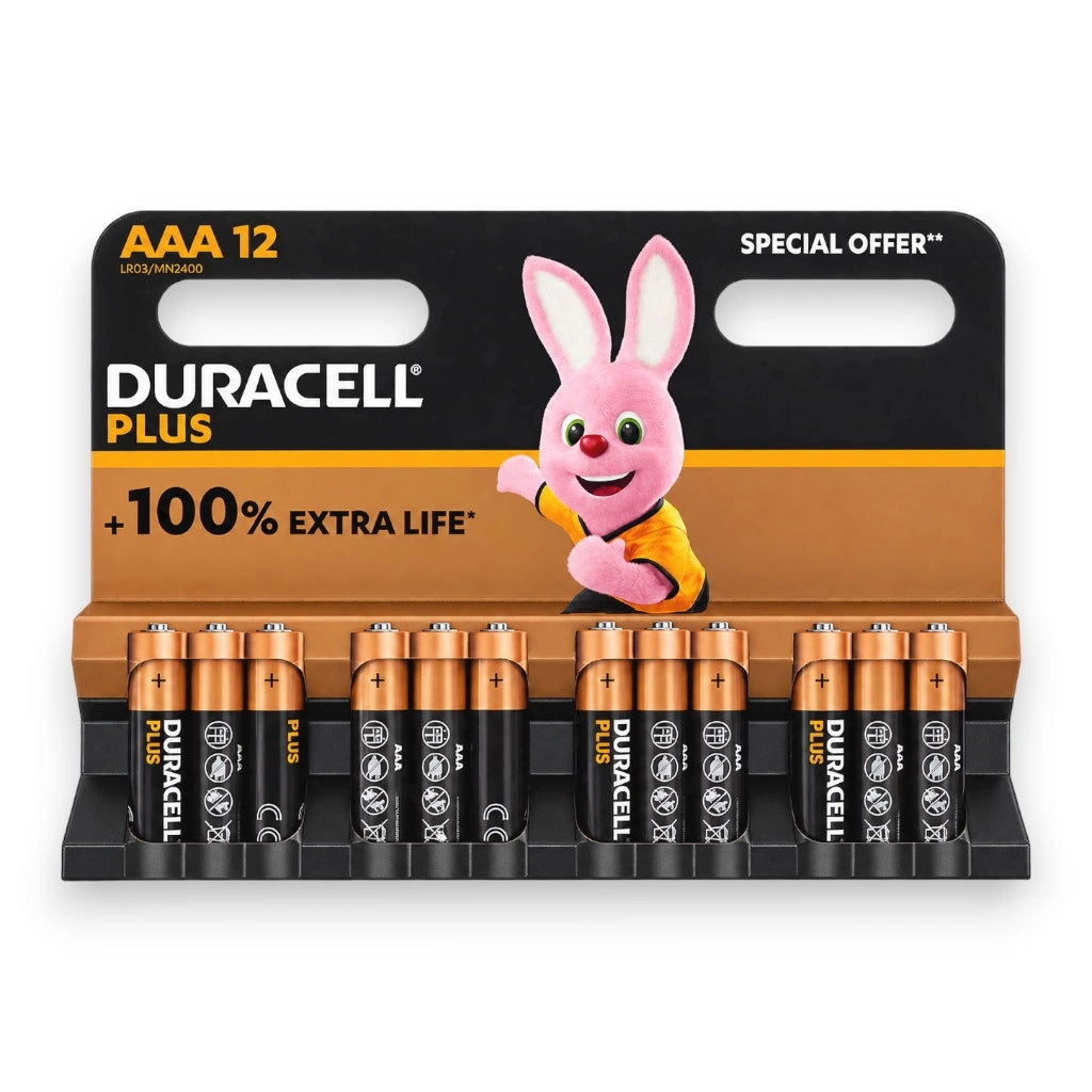 Duracell Plus AAA alkaliparisto 12kpl