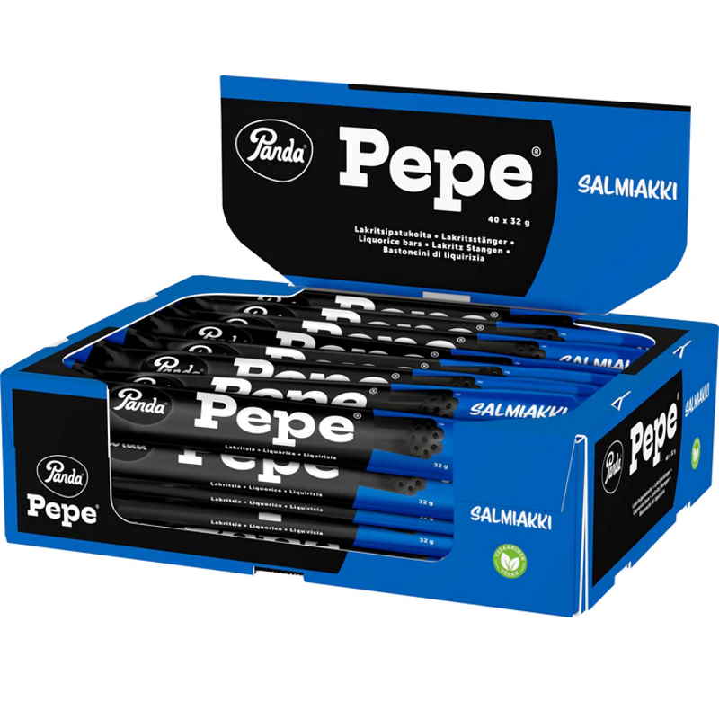 Panda Pepe Salmiakki lakritsipatukka 32g x 40kpl