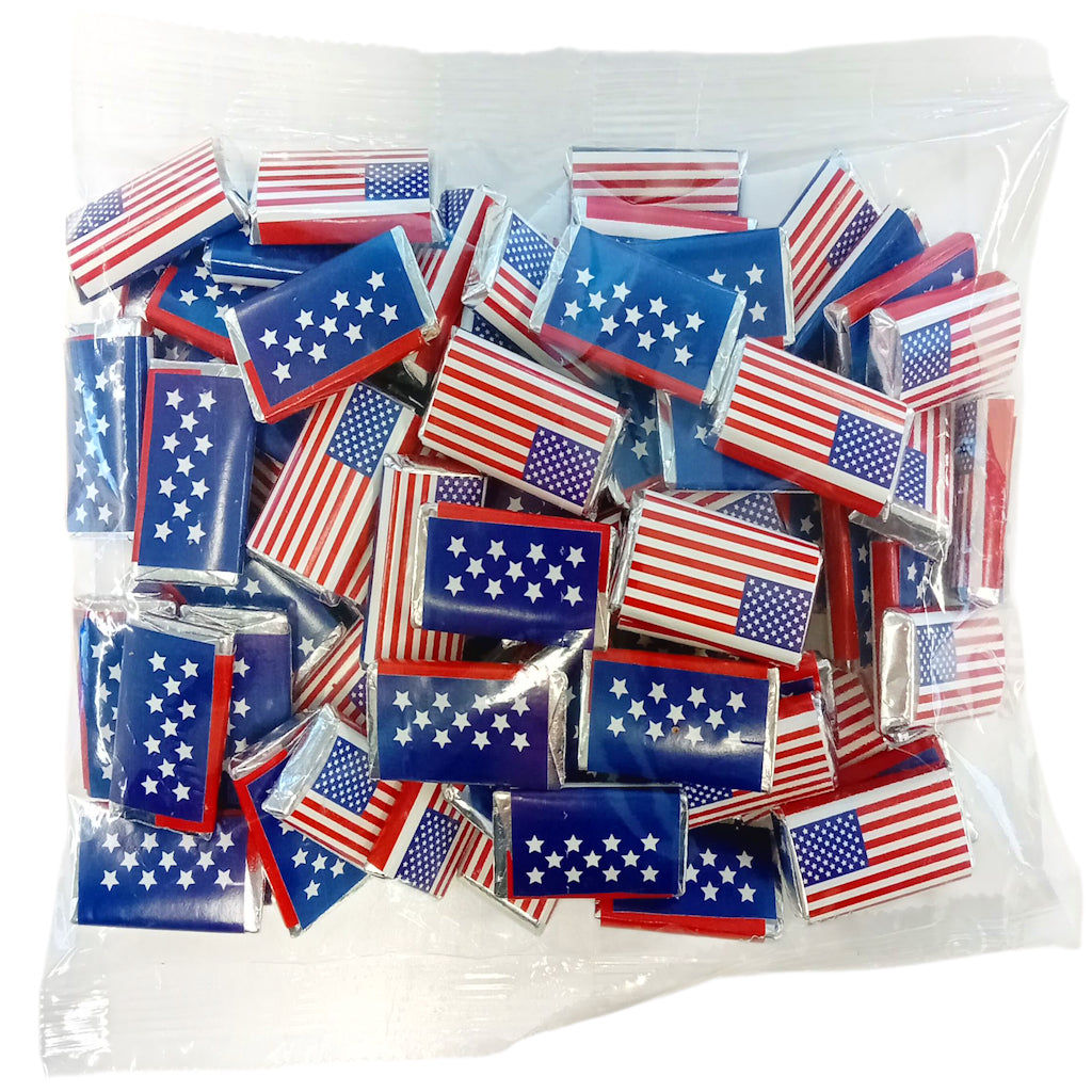 USA lippu maitosuklaapalat 500g