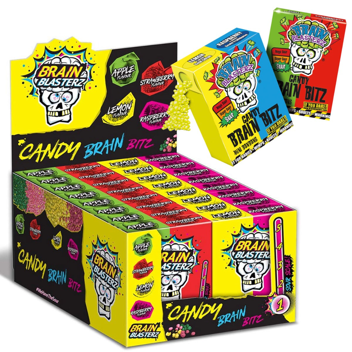 Brain Blasterz Candy Brain Bitz askit 45g x 16kpl