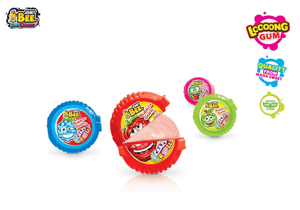 JohnyBee Crazy Roll rullapurkka 18g x 24kpl
