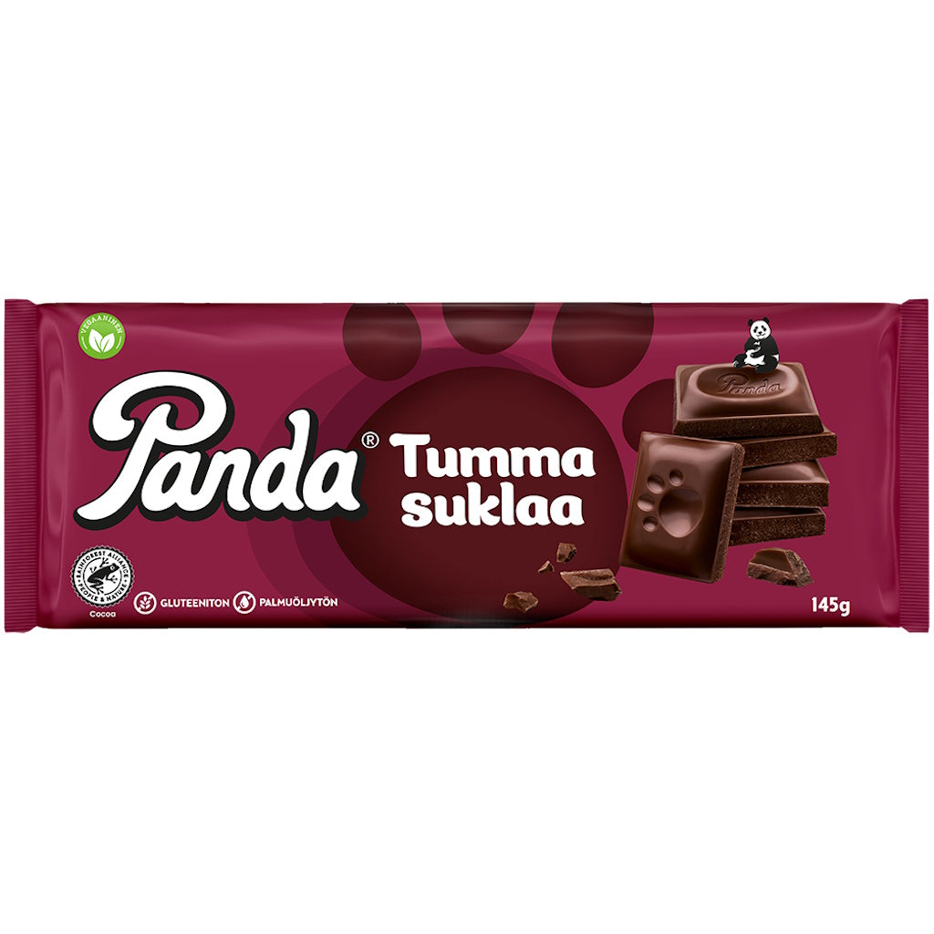 Panda Tumma suklaa suklaalevy 145g