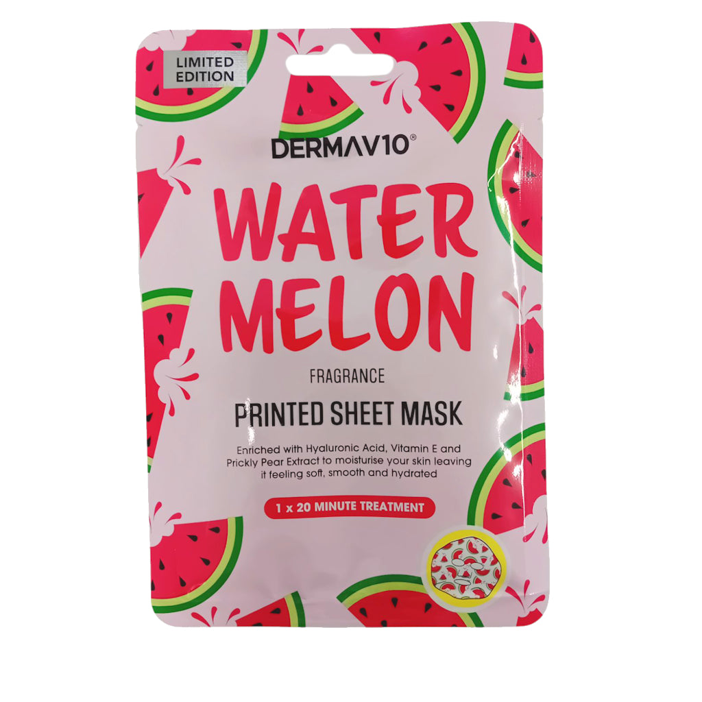 Derma V10 Sheet Mask Watermelon kasvonaamio 1kpl